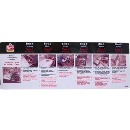 Power Soak Systems Decal 6-Step For WendyS For - Part No 29594 29594